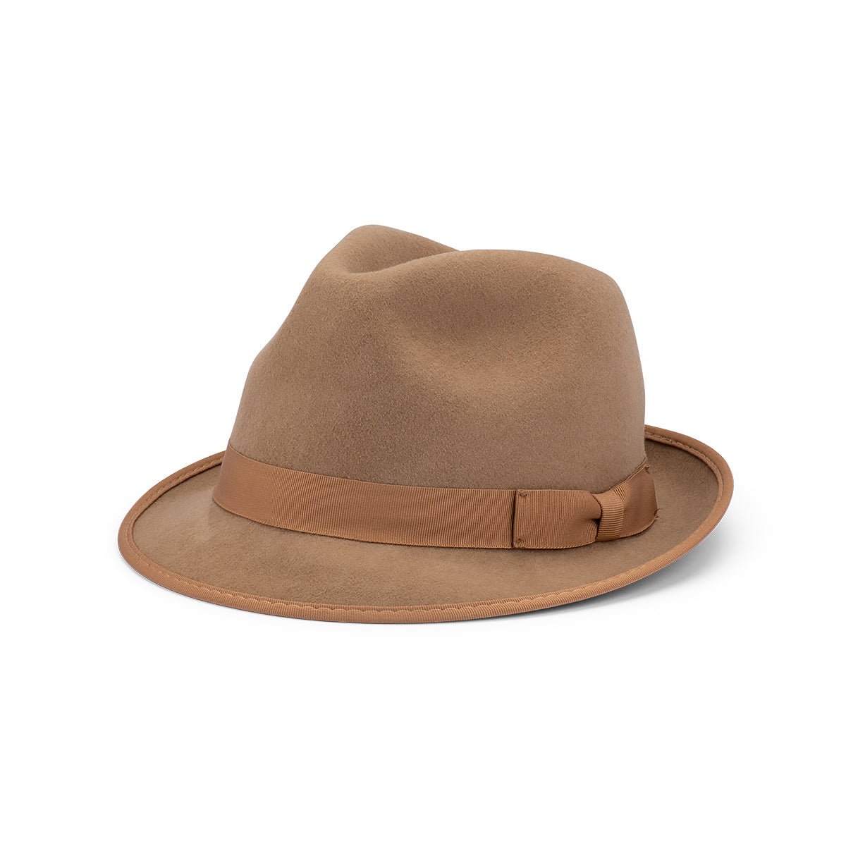 Angus Men’s Australian Wool Felt Trilby Hat with Petersham Band - Urban Caps