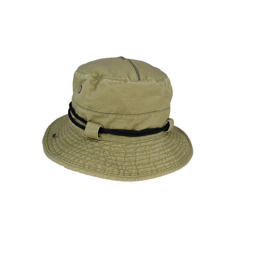 Archer Cotton Drill Bush Hat with Zip - Away Fly Veil - Urban Caps