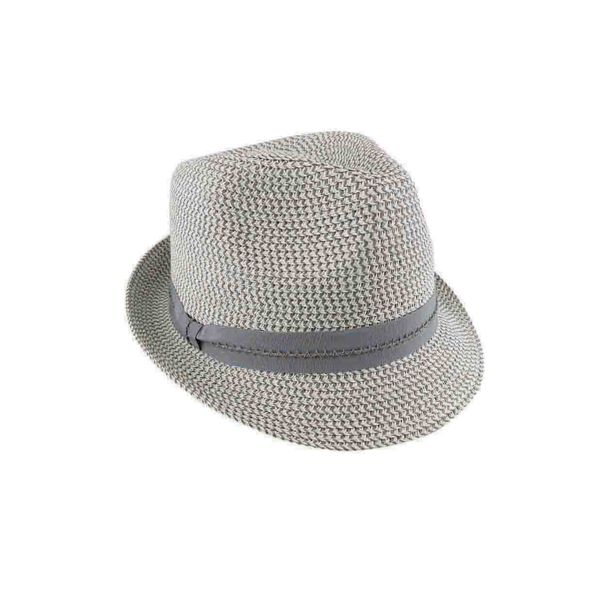 Armadale Braided Trilby Hat with Petersham Stitched Feature Band - Urban Caps