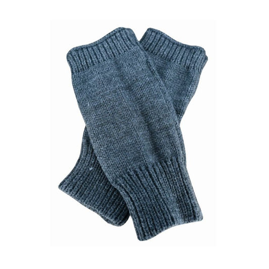 Astrid Acrylic Knit Hand Warmers with Ribbed Cuff – One Size - Urban Caps