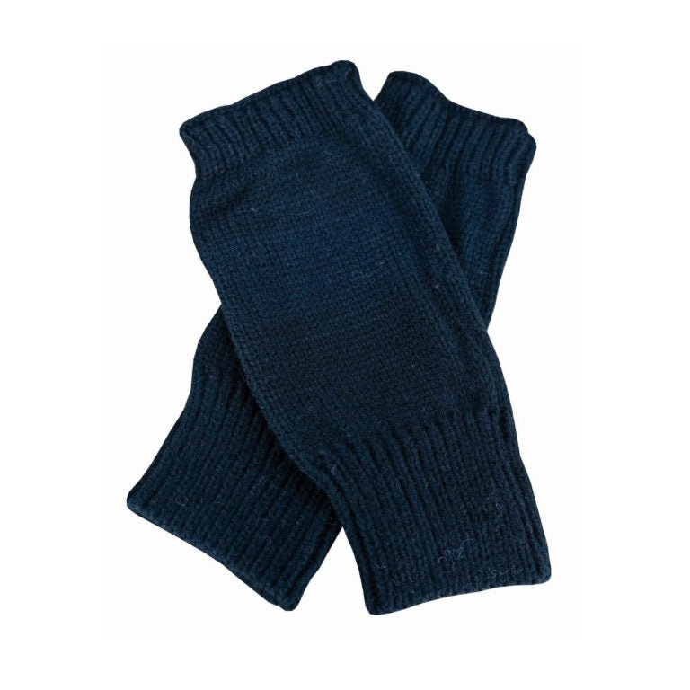 Astrid Acrylic Knit Hand Warmers with Ribbed Cuff – One Size - Urban Caps