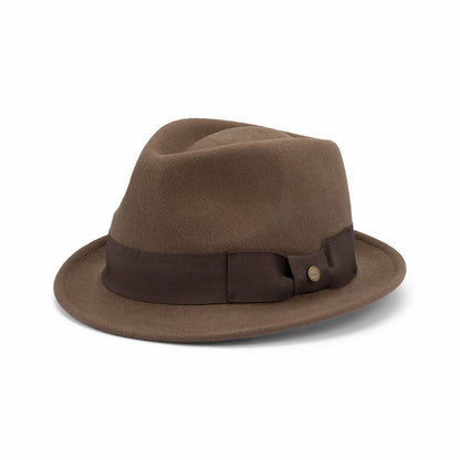 Avenel Pablo Australian Wool Felt Trilby Hat with Petersham Band and Signature Pin - Urban Caps