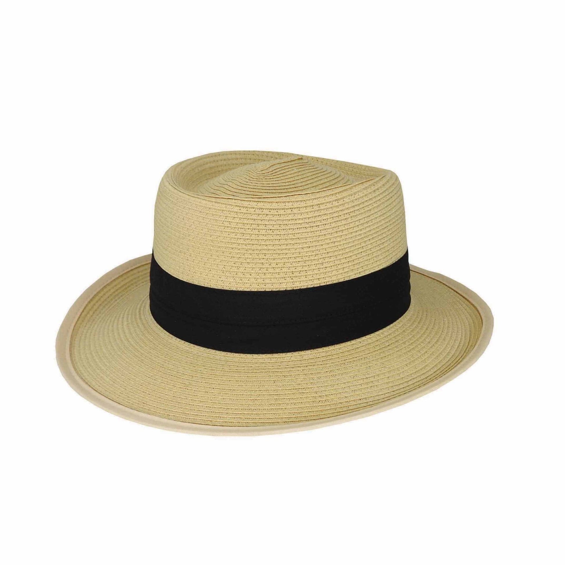 Avenel Paxton Paper Braid Downunder Hat – Two Pleat Band and UPF 50+ Sun Protection - Urban Caps