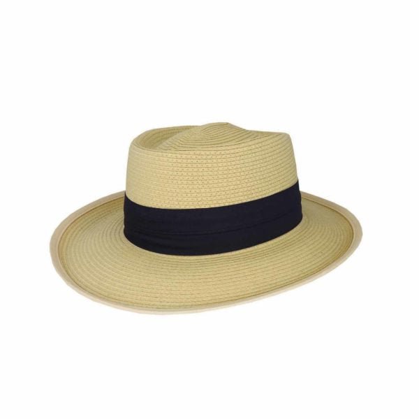 Avenel Paxton Paper Braid Downunder Hat – Two Pleat Band and UPF 50+ Sun Protection - Urban Caps