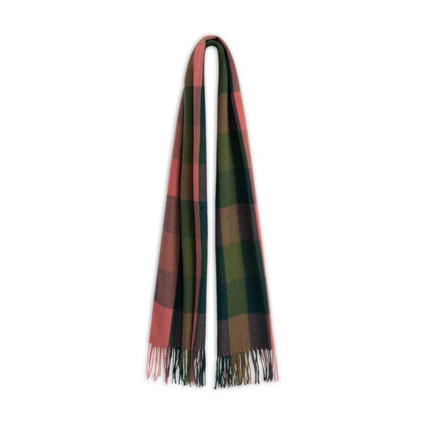 Avenel Piper Wide Check Brushed Scarf with 8cm Fringe - Urban Caps
