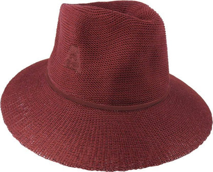 Avenel Polyester Wide Brim Outback Hat with Tone - on - Tone Band - Urban Caps