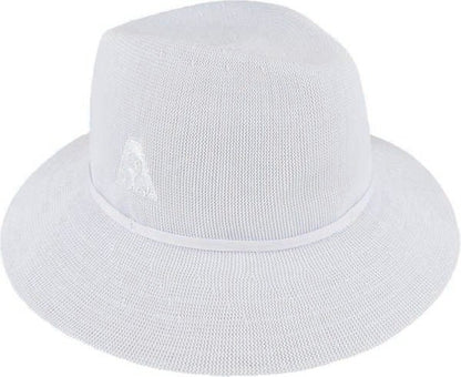 Avenel Polyester Wide Brim Outback Hat with Tone - on - Tone Band - Urban Caps