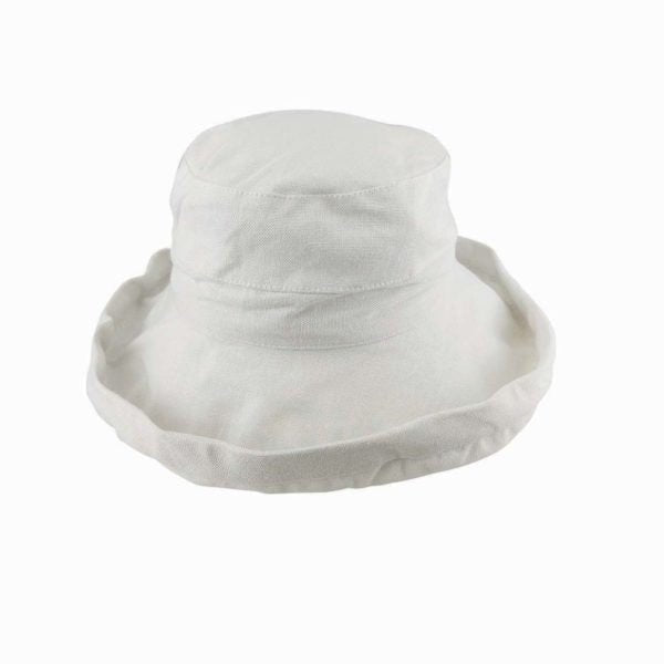 Avenel Whitney Deluxe Cotton Linen Breton Hat with Turned Brim and UPF 50+ Protection - Urban Caps