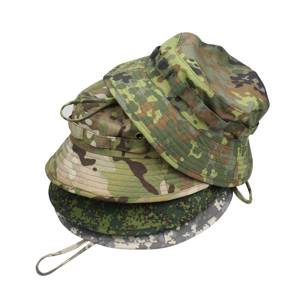 Outdoor Mountaineering Tactics Camouflage Cloth Round Hat - Urban Caps 
