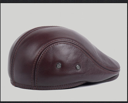 Middle-aged And Elderly Casual Leather Hats - Urban Caps 