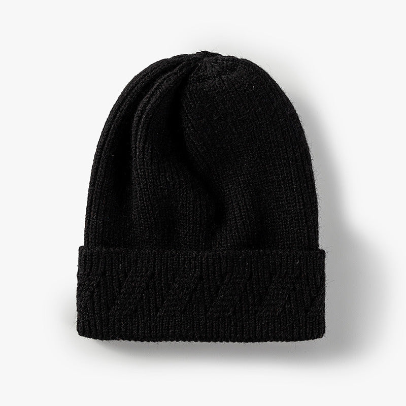 Fashion Knitted Hat Custom Light Version Flanging Woolen Hat - Urban Caps 