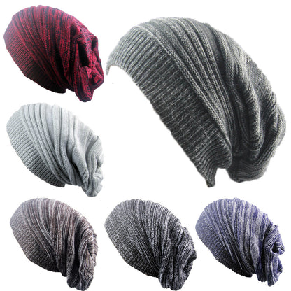 Two-Color Melaleuca Pleated Warm Pullover Pile Hat: Stylish and Cozy - Urban Caps 