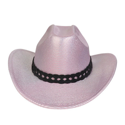 Pearlescent Cowboy Hat Ball Party Topper Performance Props Cap - Urban Caps 