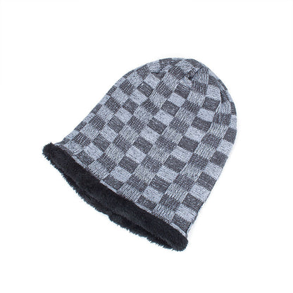 Contrast Color Knitted Wool Hat with Velvet Lining: Warm and Chic - Urban Caps 