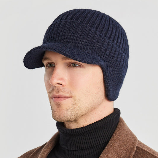 Men's Outdoor Warm Ear Protection Knitted Hat - Urban Caps 