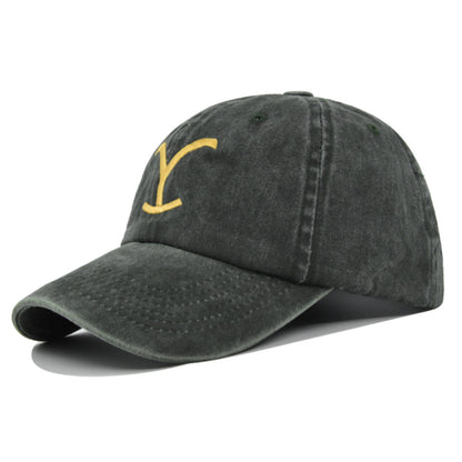 Embroidered Baseball Distressed Embroidered  Ponytail - Urban Caps 
