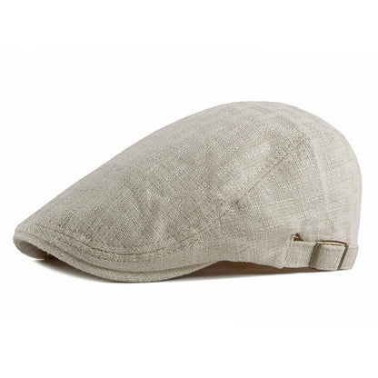 Men’s Lightweight Cotton Sun Cap – Retro British-Style Flat Hat | Breathable Fit - Urban Caps 