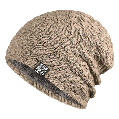 Tiger Label Fleece Warm Men's Hat: Cozy Style for Chilly Days - Urban Caps 