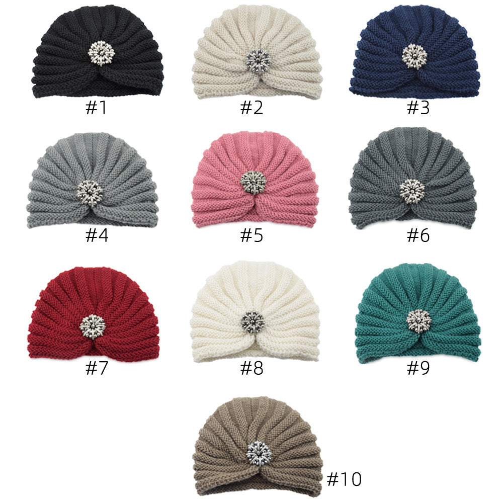 Round Beads Accessories Hat Woolen Hat Knitted Hat Bohemian Toe Cap - Urban Caps 