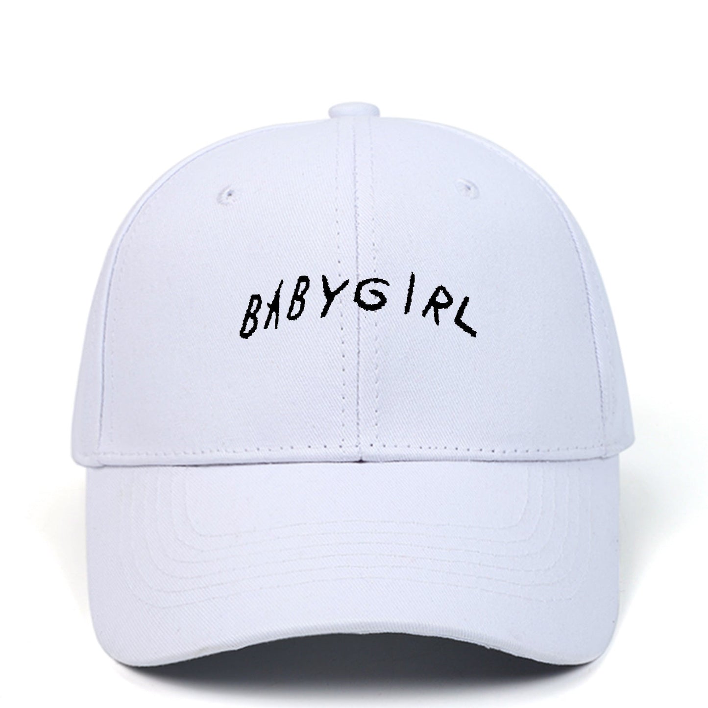 BABYGIRL Letter Embroidered Baseball Cap Spring New Product Cap Outdoor Sports Sun Visor - Urban Caps