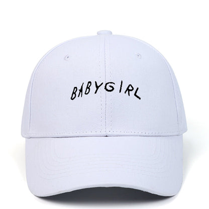 BABYGIRL Letter Embroidered Baseball Cap Spring New Product Cap Outdoor Sports Sun Visor - Urban Caps
