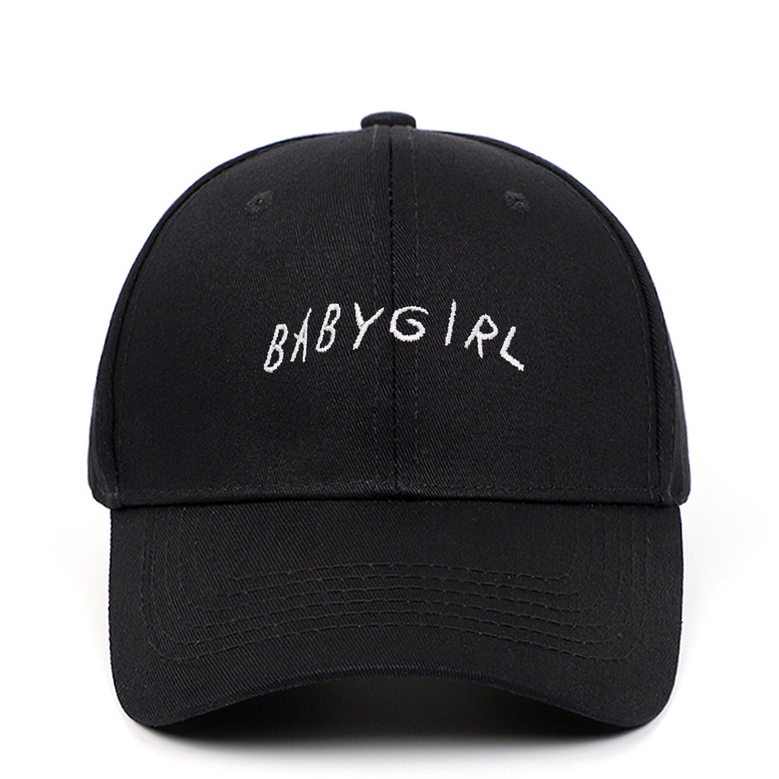 BABYGIRL Letter Embroidered Baseball Cap Spring New Product Cap Outdoor Sports Sun Visor - Urban Caps