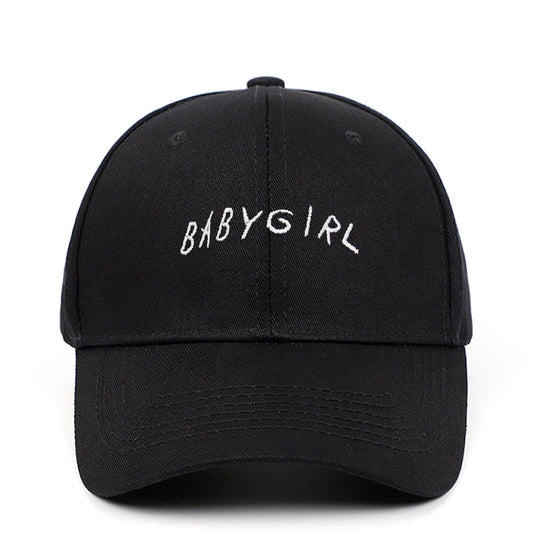 BABYGIRL Letter Embroidered Baseball Cap Spring New Product Cap Outdoor Sports Sun Visor - Urban Caps