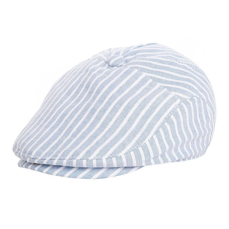Baby's Striped Tweed Cheesecutter Hat – Soft Wool Cap for Ages 1–12 (Multiple Sizes) - Urban Caps
