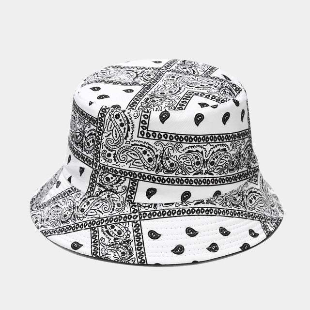 Bandana Print Bucket Hats With Multiple Colorways - Urban Caps