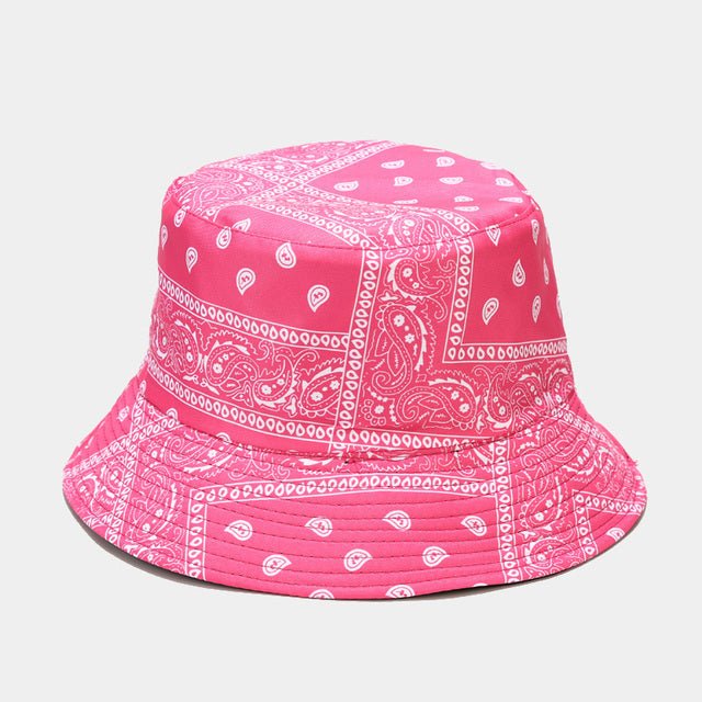 Bandana Print Bucket Hats With Multiple Colorways - Urban Caps
