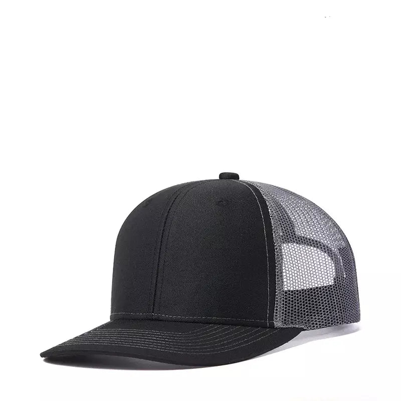 Basic Trucker Snapback Cap - Minimalist Casual Trucker Style Hat For Everyday Use
