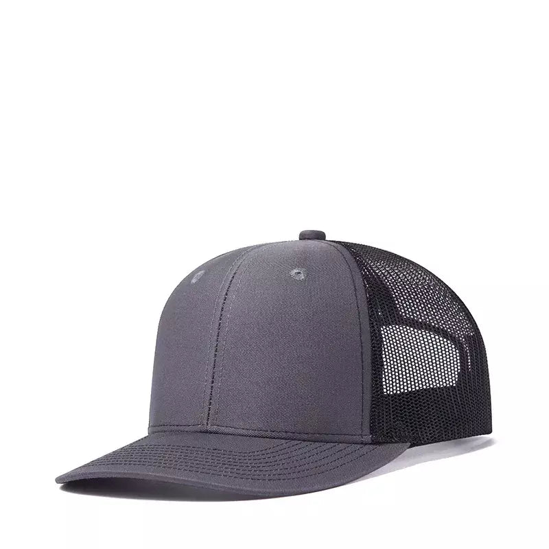 Basic Trucker Snapback Cap - Minimalist Casual Trucker Style Hat For Everyday Use