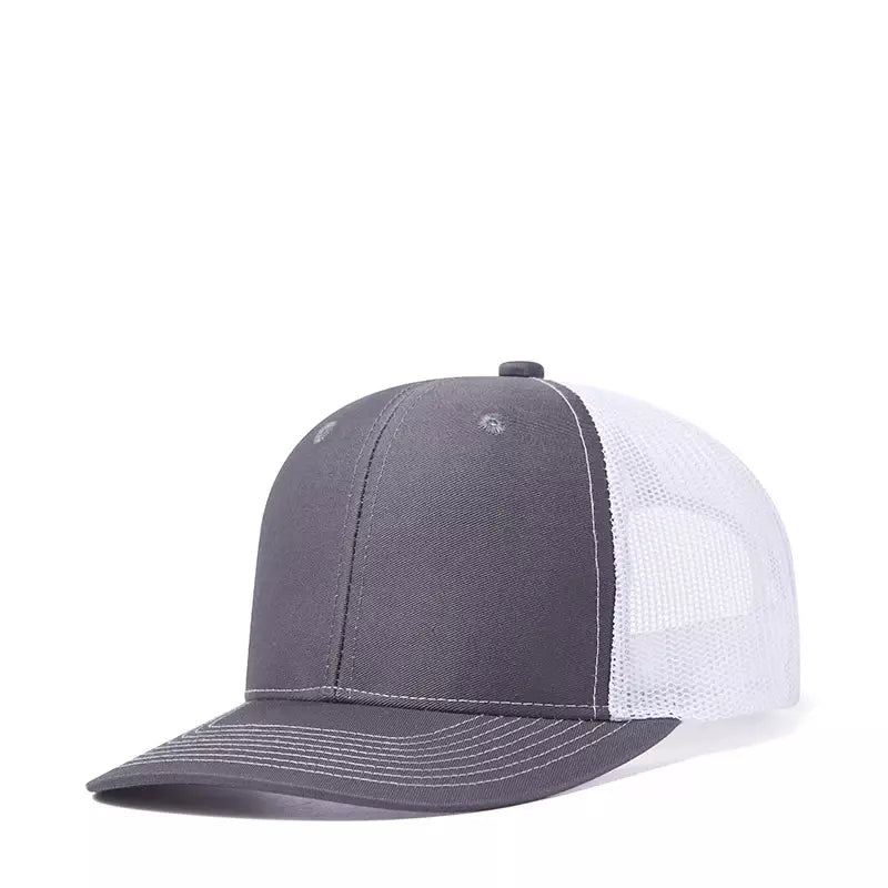 Basic Trucker Snapback Cap - Minimalist Casual Trucker Style Hat For Everyday Use
