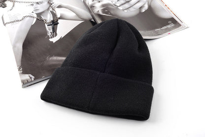 Letter Punk Knitted Wool Headgear - Urban Caps 