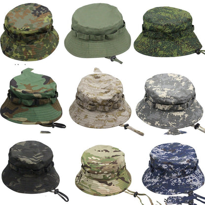Outdoor Mountaineering Tactics Camouflage Cloth Round Hat - Urban Caps 