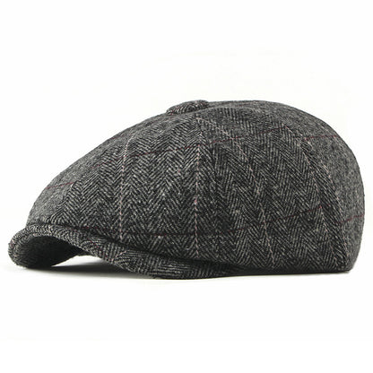 Women’s Wool Octagonal Painter Hat – Stylish Autumn/Winter Beret | Adjustable Fit - Urban Caps 