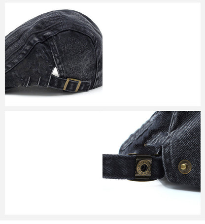 Men's Denim Casual Beret Pure Cotton - Urban Caps 