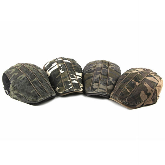Camouflage Beret Hat Men's Wash Cap - Urban Caps 