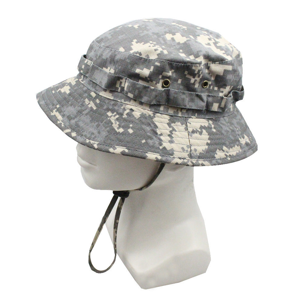 Outdoor Mountaineering Tactics Camouflage Cloth Round Hat - Urban Caps 