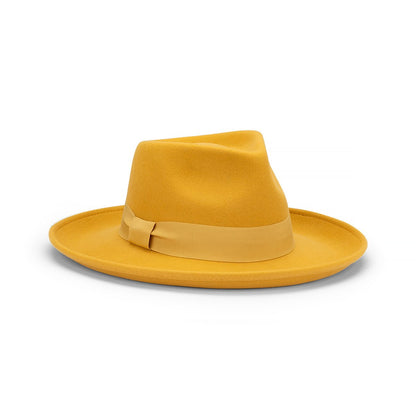 Bennett Wide Brim Crushable Hat in Australian Wool Felt with Water Repellent Finish - Urban Caps