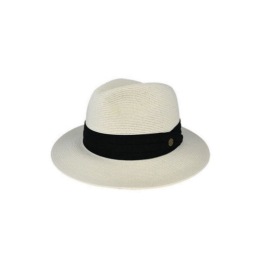 Berlin Super Fine Braided Safari Hat with Three - Pleat Cotton Band and UPF 50+ Protection - Urban Caps