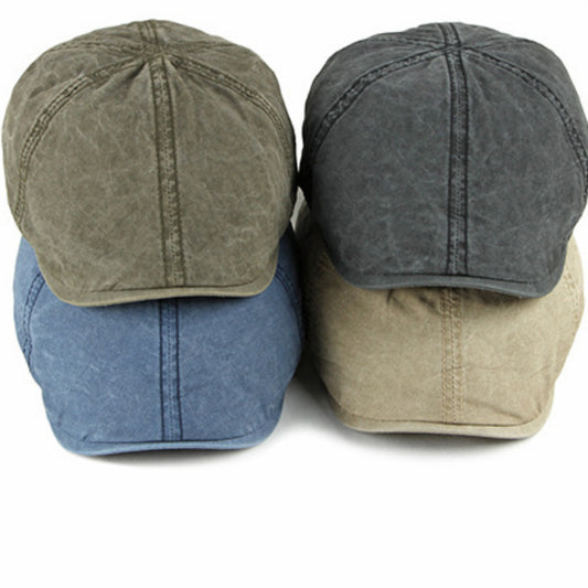 Spring And Summer Beret Men's Casual British Retro Simple Trend - Urban Caps 