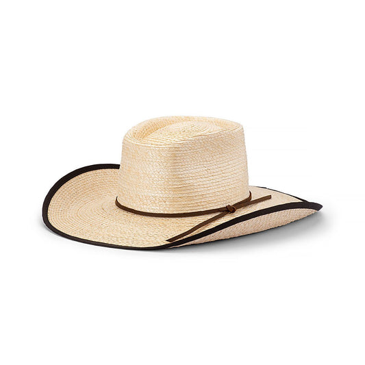 Billabong Bound Palm Straw Camp Drafter Hat with Bound Edge Brim and Suede Trim - Urban Caps