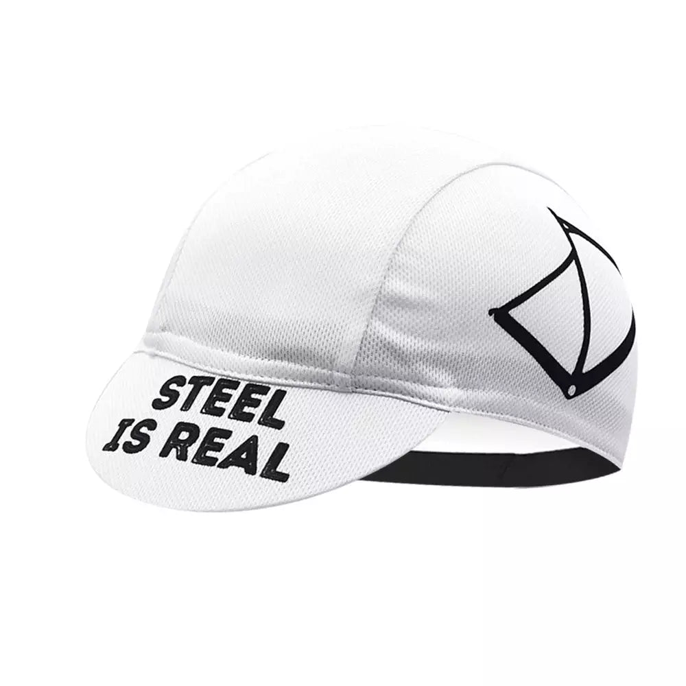 Casual Black And White Cycling Cap Lightweight Moisture Wicking Headwear