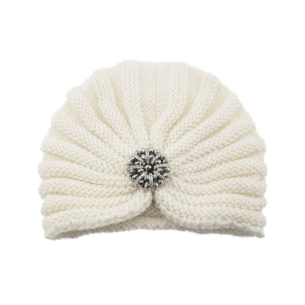Boho Beaded Knit Hat – Woolen Cap with Round Bead Accessories - Urban Caps