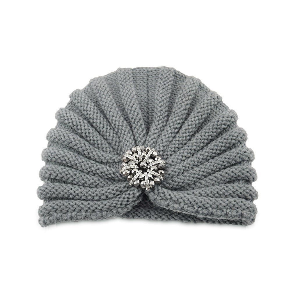 Boho Beaded Knit Hat – Woolen Cap with Round Bead Accessories - Urban Caps