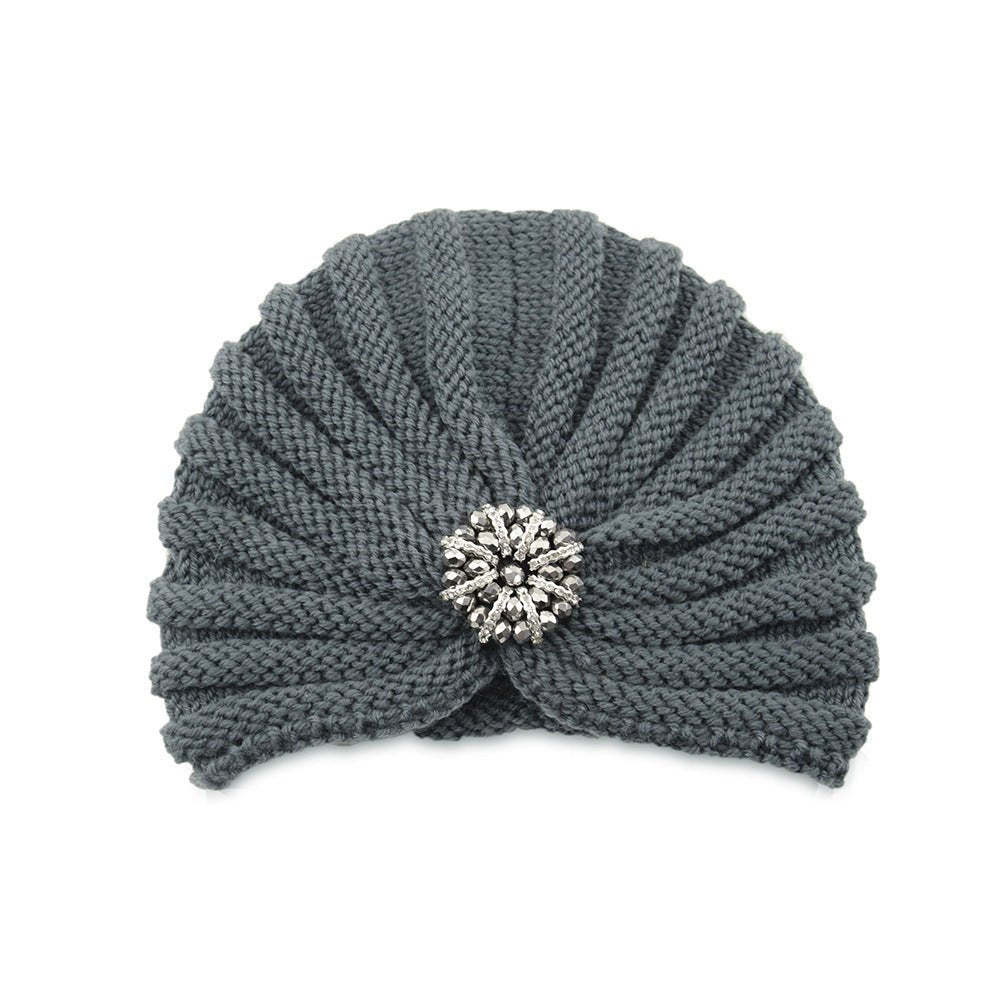 Boho Beaded Knit Hat – Woolen Cap with Round Bead Accessories - Urban Caps