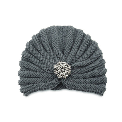 Boho Beaded Knit Hat – Woolen Cap with Round Bead Accessories - Urban Caps