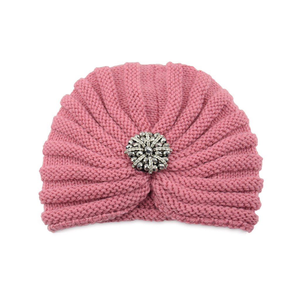 Boho Beaded Knit Hat – Woolen Cap with Round Bead Accessories - Urban Caps