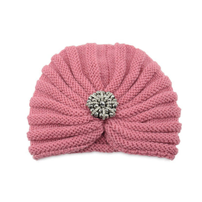 Boho Beaded Knit Hat – Woolen Cap with Round Bead Accessories - Urban Caps